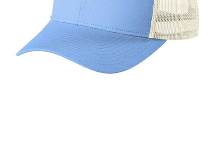 Port Authority LowProfile Snapback Trucker Cap C402LP Carolina Blue Ecru OSFA