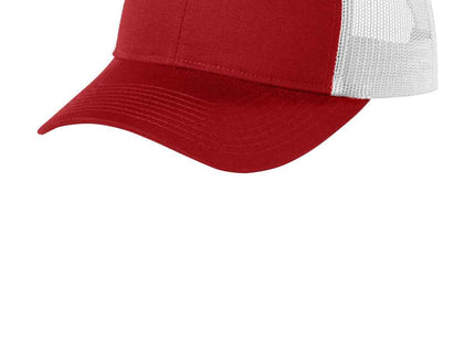Port Authority LowProfile Snapback Trucker Cap C402LP Flame Red White OSFA