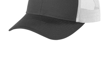 Port Authority LowProfile Snapback Trucker Cap C402LP Grey Steel White OSFA