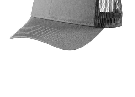 Port Authority LowProfile Snapback Trucker Cap C402LP Heather Grey Grey Steel OSFA