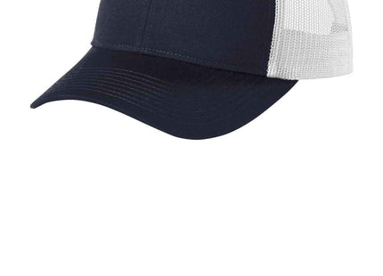 Port Authority LowProfile Snapback Trucker Cap C402LP Rich Navy White OSFA