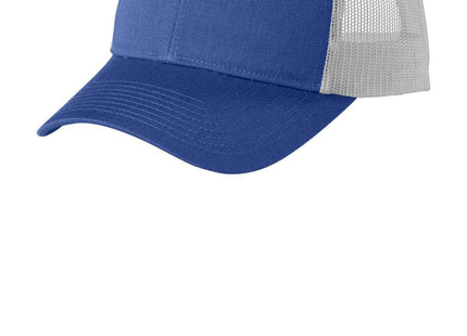 Port Authority LowProfile Snapback Trucker Cap C402LP True Blue Heather Silver Mist OSFA