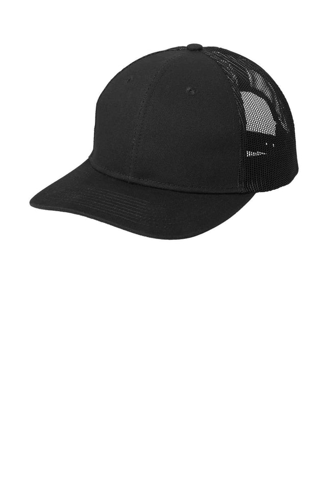 Port Authority Snapback Trucker Cap C402 Black OSFA
