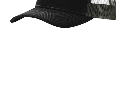 Port Authority Snapback Trucker Cap C402 Black Grey Steel OSFA