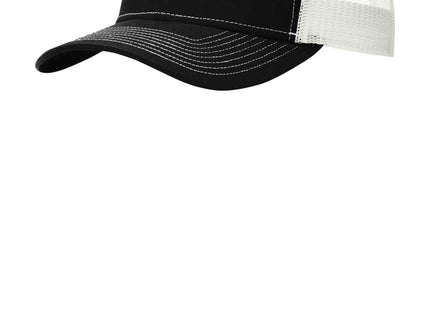 Port Authority Snapback Trucker Cap C402 Black White OSFA