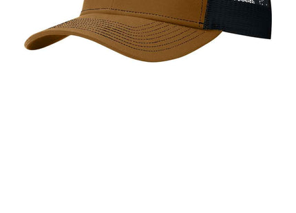 Port Authority Snapback Trucker Cap C402 Duck Brown Black OSFA