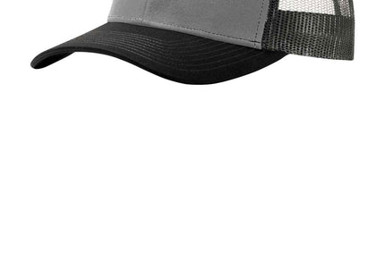 Port Authority Snapback Trucker Cap C402 Gusty Grey Black Grey Steel OSFA