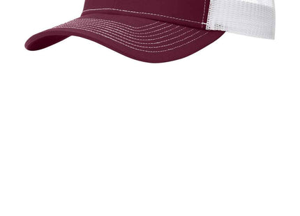 Port Authority Snapback Trucker Cap C402 Maroon White OSFA