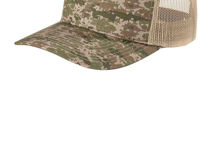 Port Authority Digi Camo Snapback Trucker Cap C404 Olive Drab Green Digi Coyote Brown OSFA