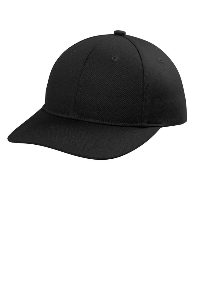 Port Authority Snapback Cap C408 Black OSFA