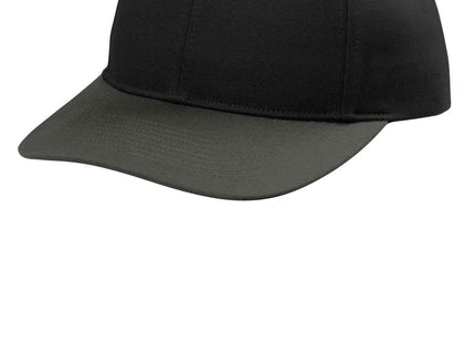 Port Authority Snapback Cap C408 Black Grey Steel OSFA