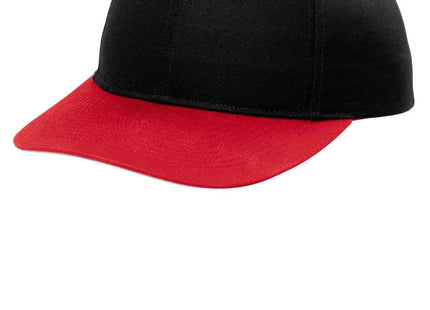 Port Authority Snapback Cap C408 Black True Red OSFA
