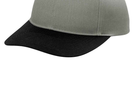 Port Authority Snapback Cap C408 Heather Grey Black OSFA