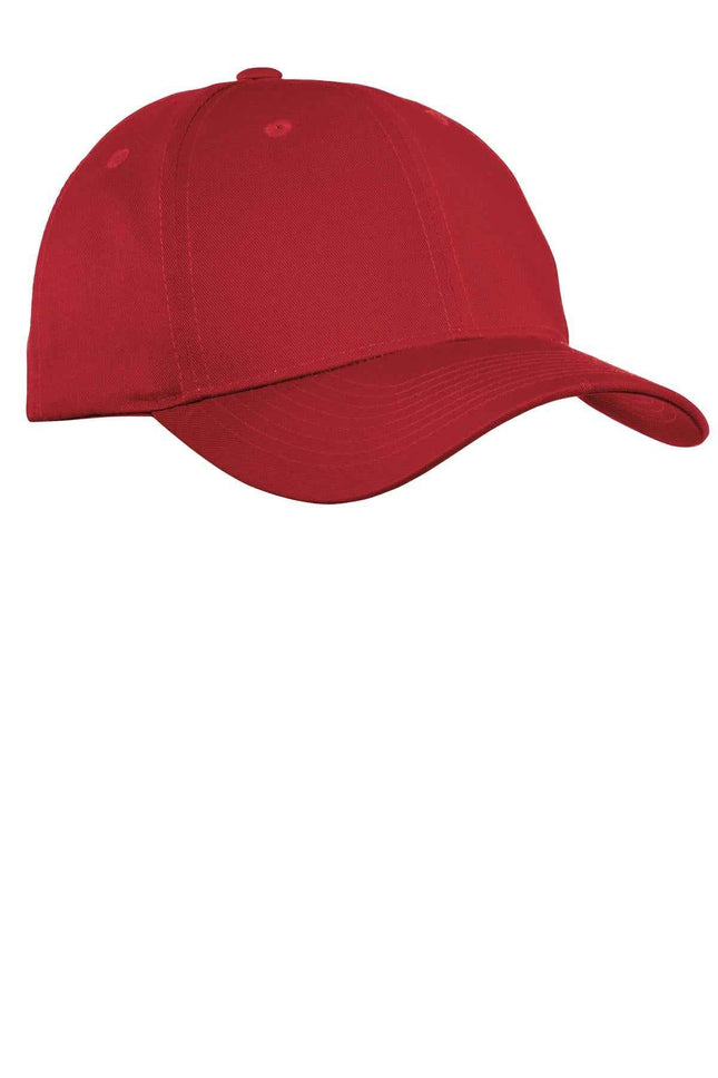 Port Authority Fine Twill Cap C800 Red OSFA