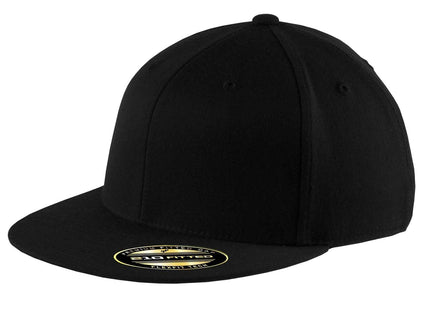 Port Authority Flexfit 210 Flat Bill Cap C808 Black