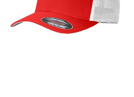 Port Authority Flexfit Mesh Back Cap C812 True Red White