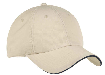 Port Authority Dry Zone Cap C838 Stone Classic Navy OSFA