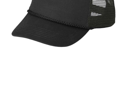 Port Authority 5Panel Snapback Cap C932 Black OSFA
