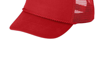 Port Authority 5Panel Snapback Cap C932 Red OSFA