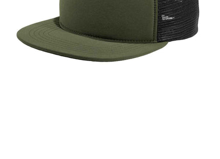 Port Authority Flexfit 110 Foam Outdoor Cap C937 Army Green Black OSFA
