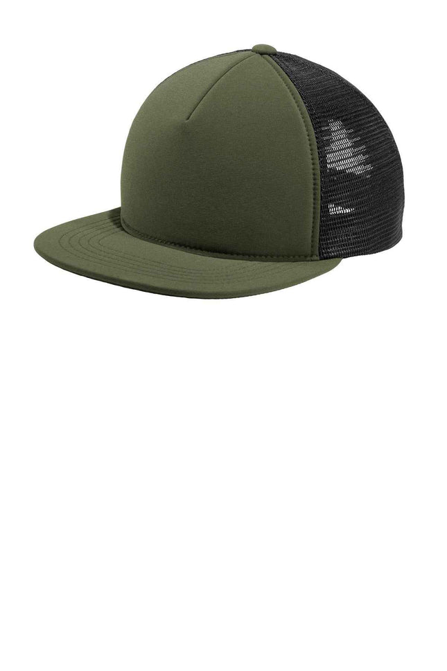Port Authority Flexfit 110 Foam Outdoor Cap C937 Army Green Black OSFA