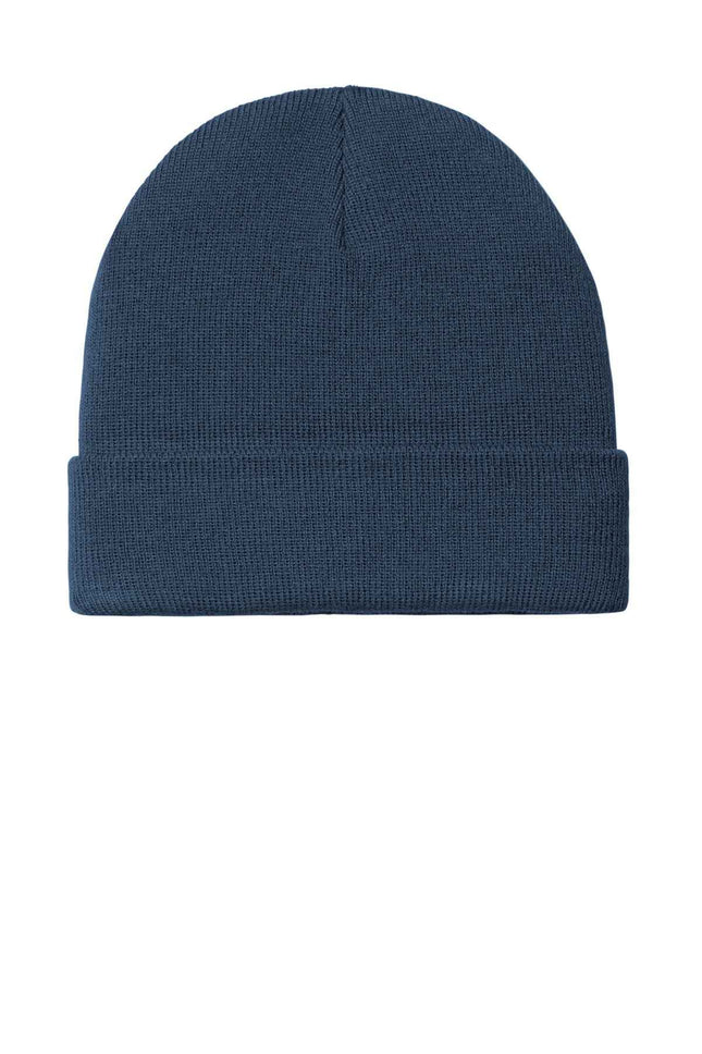 Port Authority Knit Cuff Beanie C939 Dress Blue Navy OSFA