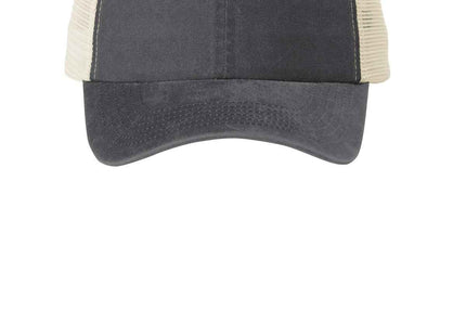 Port Authority Beach Wash Mesh Back Cap C943 Coal Stone OSFA