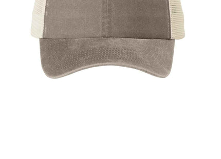 Port Authority Beach Wash Mesh Back Cap C943 Taupe Stone OSFA