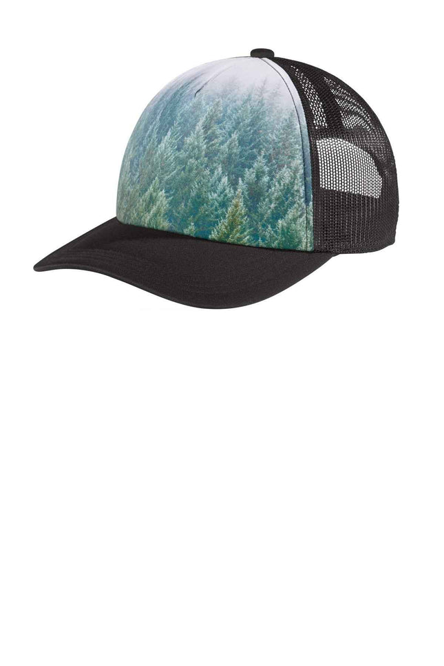 Port Authority Photo Real Snapback Trucker Cap C950 Forest OSFA