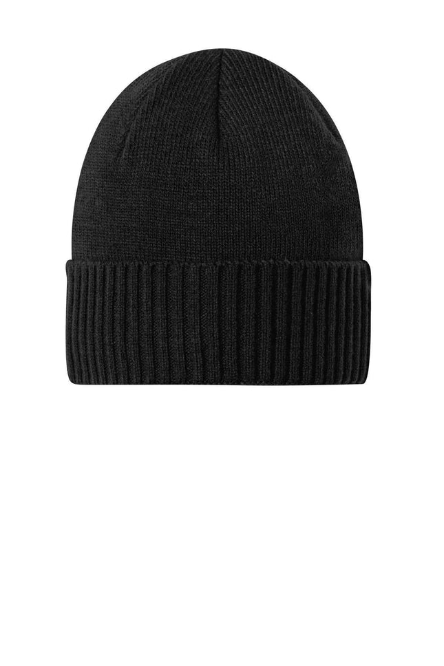 Port Authority Rib Knit Cuff Beanie C951 Deep Black OSFA