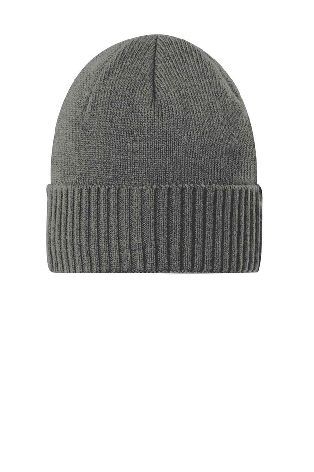 Port Authority Rib Knit Cuff Beanie C951 Deep Smoke OSFA