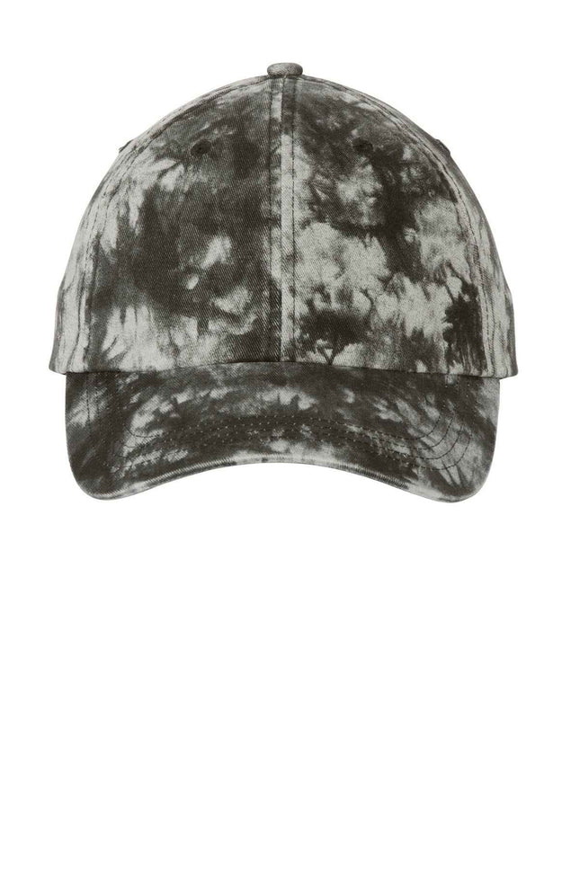 Port Authority TieDye Cap C961 Black OSFA