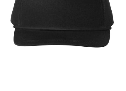 Port Authority Snapback FivePanel Rope Cap C962 Black Black OSFA