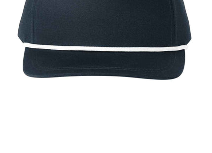 Port Authority Snapback FivePanel Rope Cap C962 Navy White OSFA