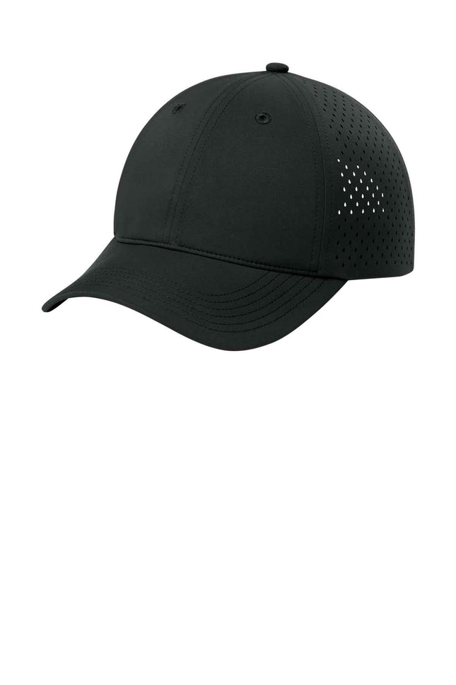 Port Authority AllDay Performance UPF Perforated Cap C995 Deep Black OSFA