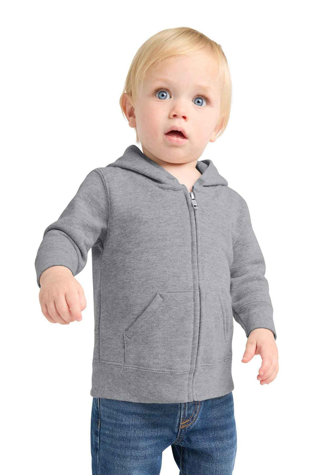 Port & Co Infant Core Fleece FullZip Hooded Sweatshirt CAR78IZH