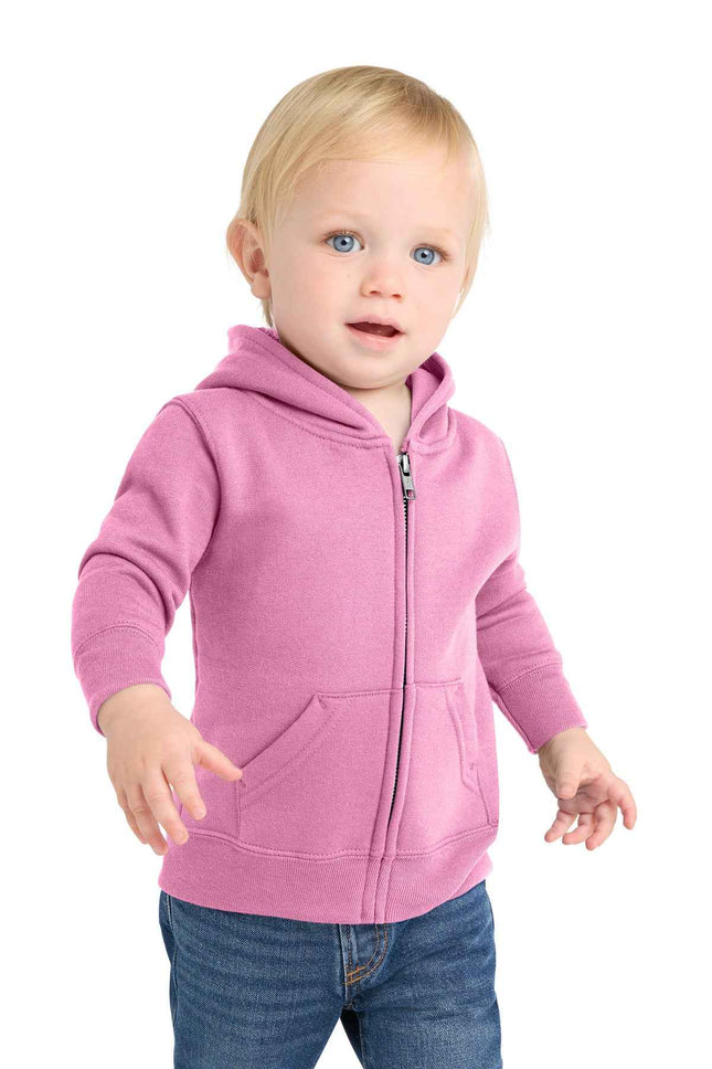Port & Co Infant Core Fleece FullZip Hooded Sweatshirt CAR78IZH