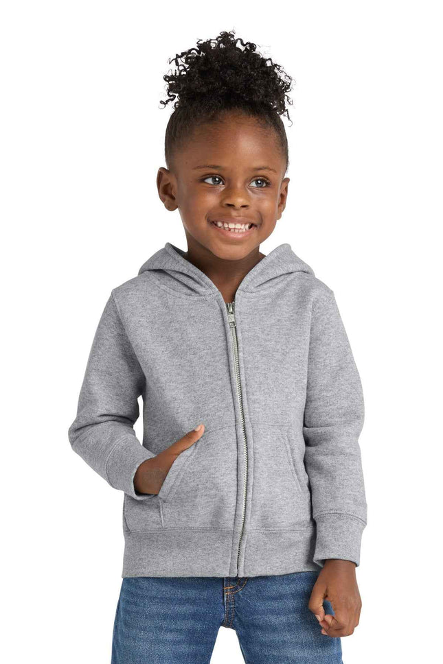 Port & Co Toddler Core Fleece FullZip Hooded Sweatshirt CAR78TZH