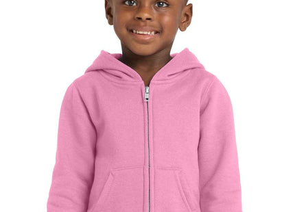 Port & Co Toddler Core Fleece FullZip Hooded Sweatshirt CAR78TZH