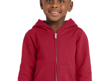 Port & Co Toddler Core Fleece FullZip Hooded Sweatshirt CAR78TZH