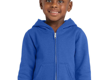 Port & Co Toddler Core Fleece FullZip Hooded Sweatshirt CAR78TZH