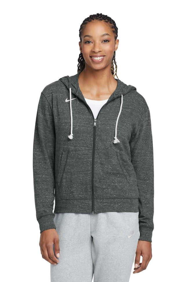 Nike Women's Gym Vintage FullZip Hoodie CN9402 Team Anthracite