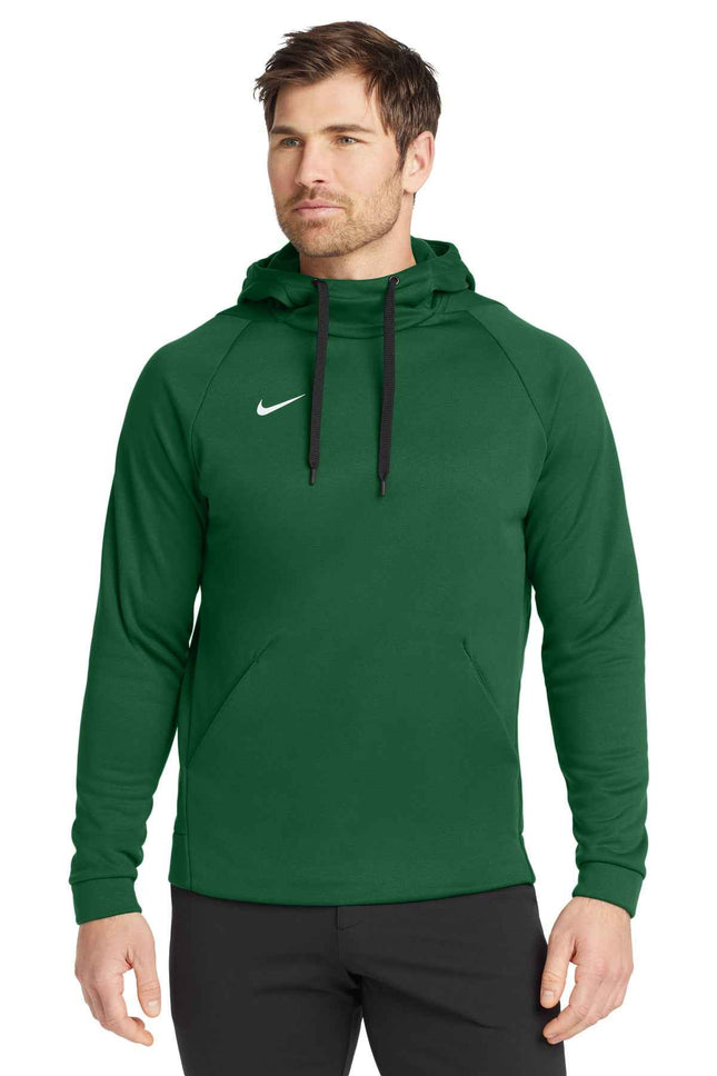 Nike ThermaFIT Pullover Fleece Hoodie CN9473 Team Dark Green