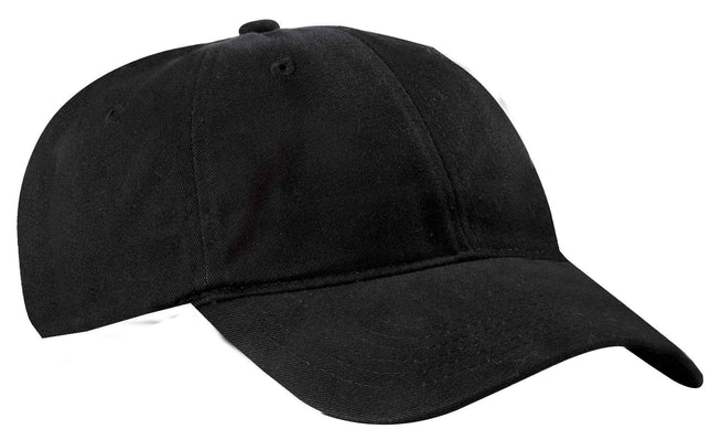 Port Authority Brushed Twill Low Profile Cap CP77 Black OSFA
