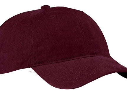 Port Authority Brushed Twill Low Profile Cap CP77 Maroon OSFA