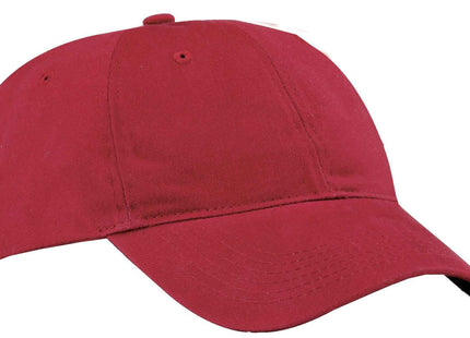 Port Authority Brushed Twill Low Profile Cap CP77 Red OSFA