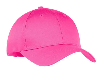 Port Authority SixPanel Twill Cap CP80 Neon Pink OSFA