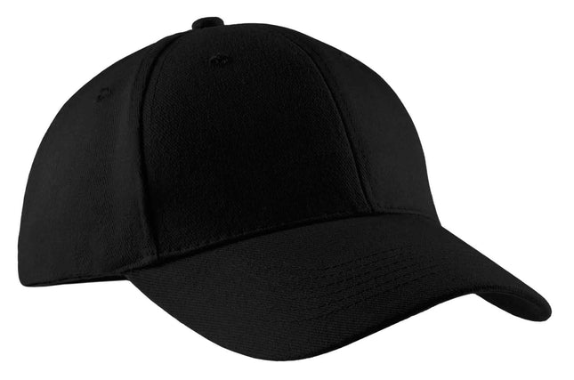 Port Authority Brushed Twill Cap CP82 Black OSFA