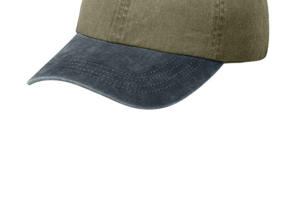 Port Authority TwoTone PigmentDyed Cap CP83 Khaki Graphite OSFA