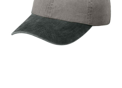 Port Authority TwoTone PigmentDyed Cap CP83 Pebble Black OSFA